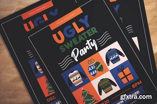 Ugly Sweater Party Flyer