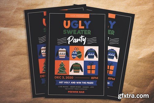 Ugly Sweater Party Flyer