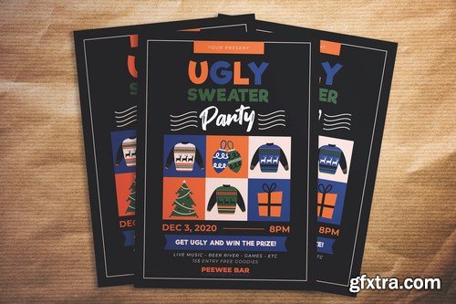 Ugly Sweater Party Flyer