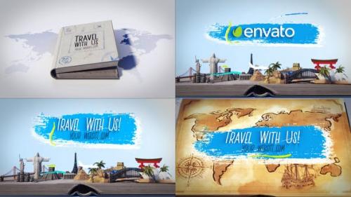 Videohive - Travel Book Logo Reveals