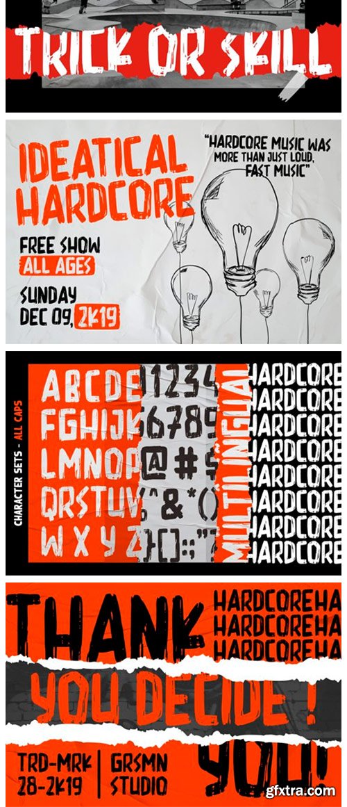 Hardcore Font