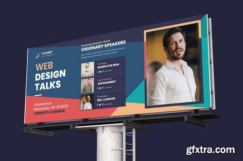 Conference Billboard PSD