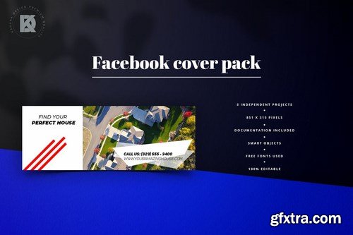 Real Estate Facebook Cover Pack