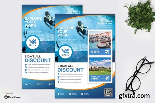 Raun - Holiday and Tour Travel Flyer HR