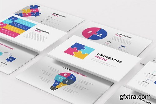 Puzzle Infographic Powerpoint Google Slides and Keynote Templates