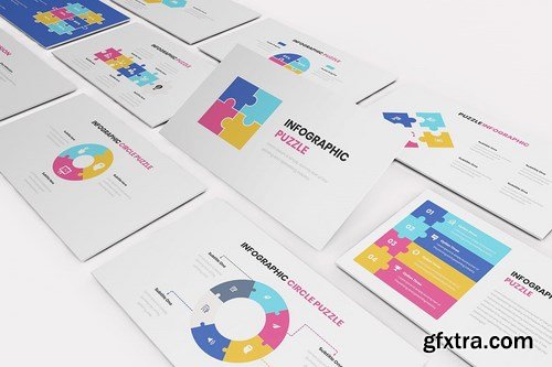 Puzzle Infographic Powerpoint Google Slides and Keynote Templates