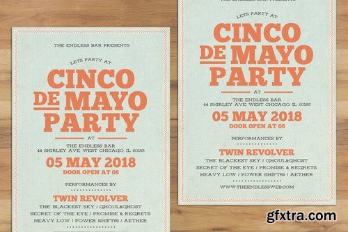 Cinco De Mayo Typography Flyer