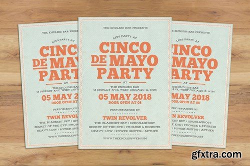 Cinco De Mayo Typography Flyer