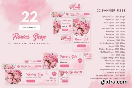 Flower Shop Sale - Google Ads Web Banners