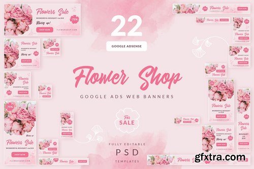 Flower Shop Sale - Google Ads Web Banners