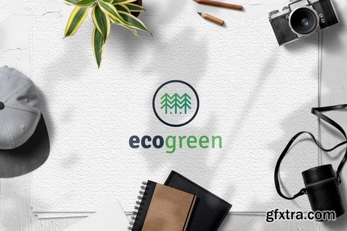 Eco Green Logo Template