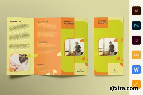 Therapist Poster Flyer Business Card Brochure Bifold Trifold