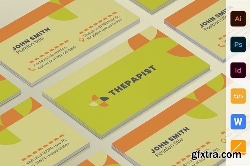 Therapist Poster Flyer Business Card Brochure Bifold Trifold