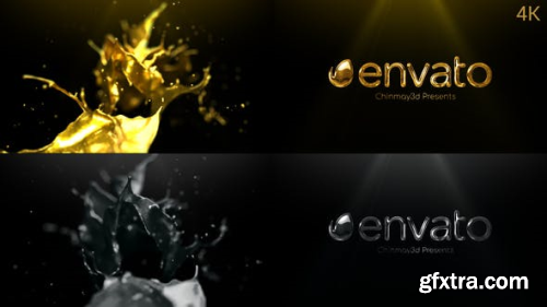 VideoHive Golden & Silver Liquid Logo Reveal 25173792