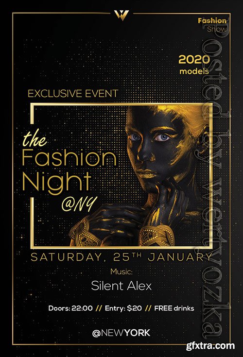 Fashion Night - Premium flyer psd template