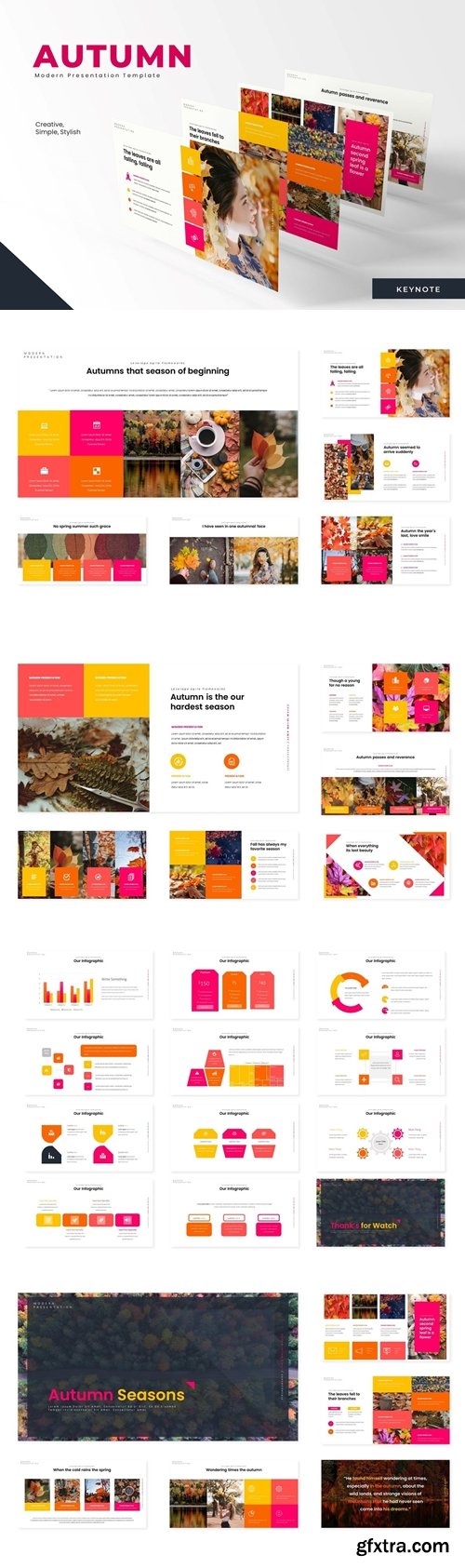 Autumn Powerpoint, Keynote and Google Slides Templates