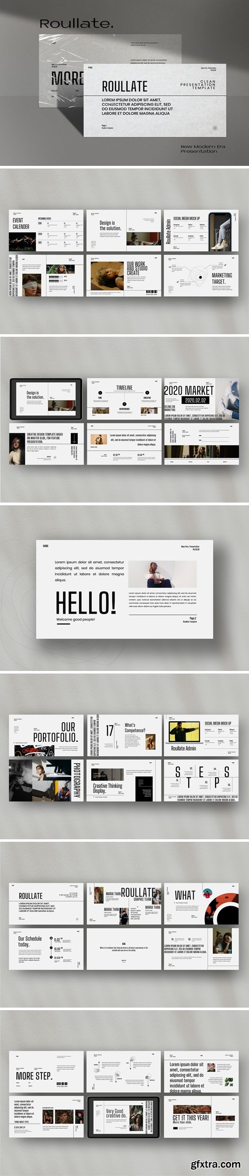 ROULLATE - Urban Creative Design Corp Powerpoint, Keynote and Google Slides Templates