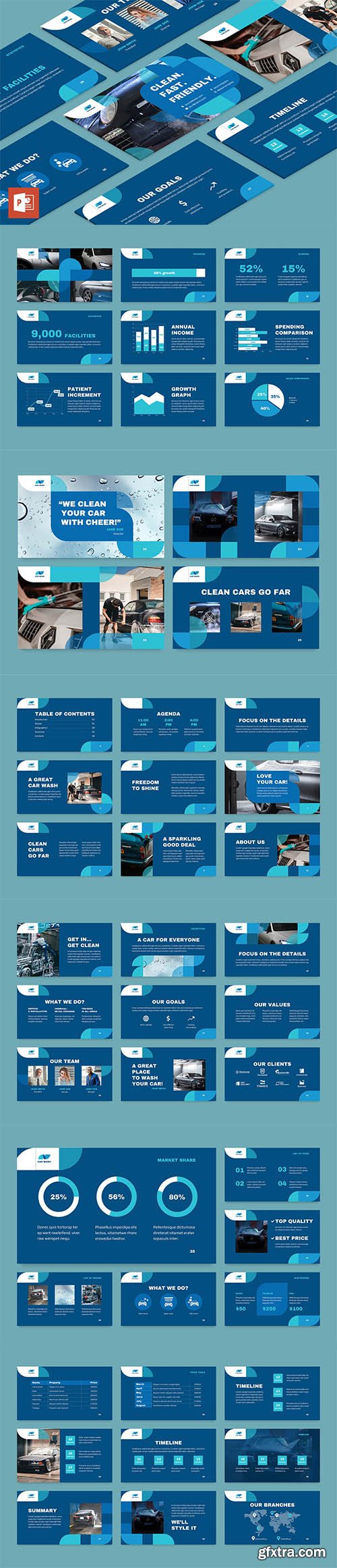 Car Wash PowerPoint Presentation Template