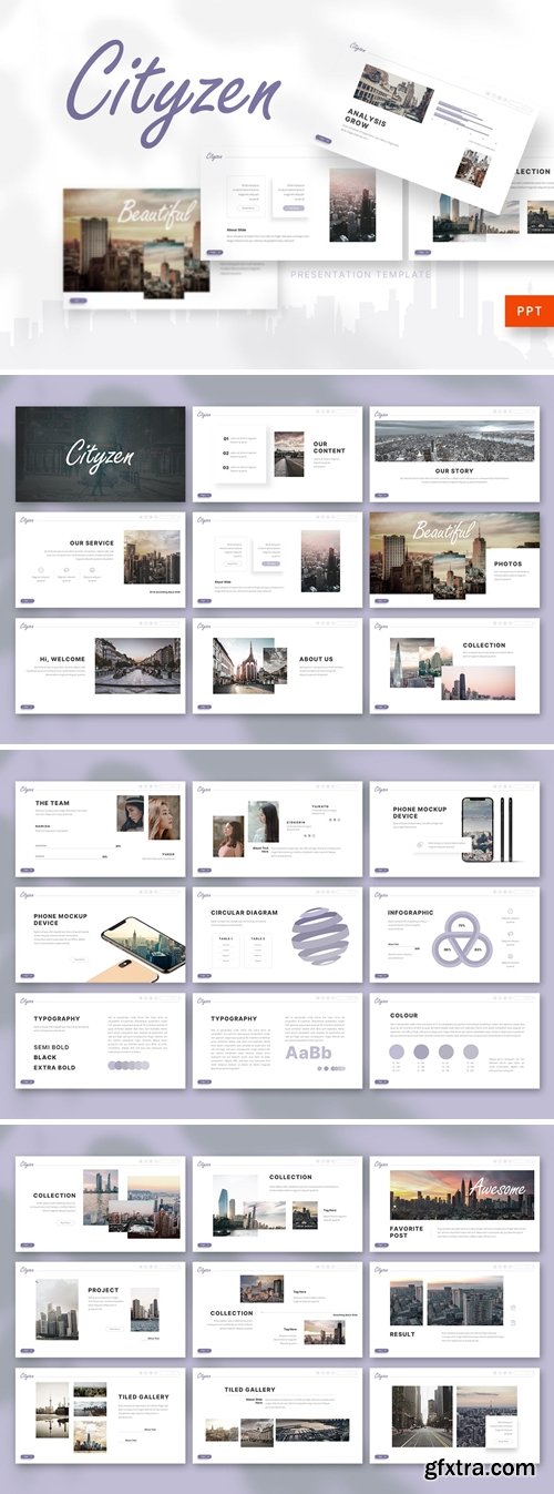 Cityzen Powerpoint, Keynote and Google Slides Templates