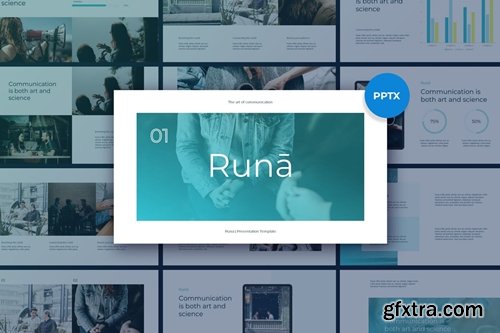 Runa - Clean & Minimal Powerpoint, Keynote and Google Slides Templates