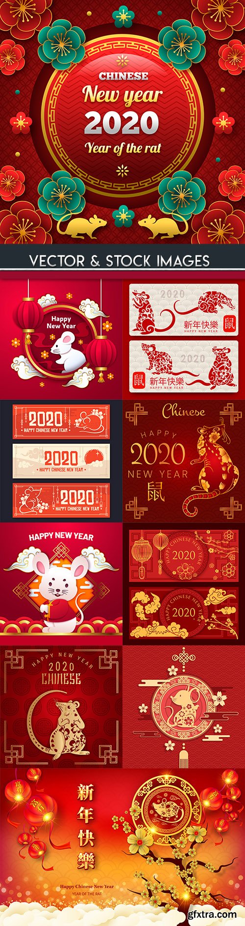 Rat symbol of Chinese New Year 2020 illustration 3