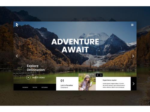 Adventure Hero Header Template - adventure-hero-header-template