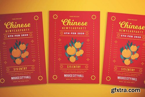 Chinese New Year Party Flyer