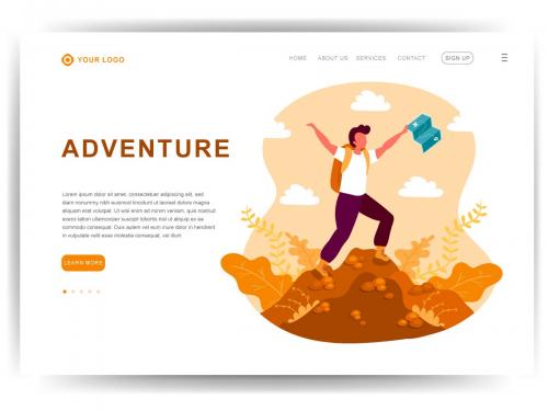 adventure template landing page - adventure-template-landing-page