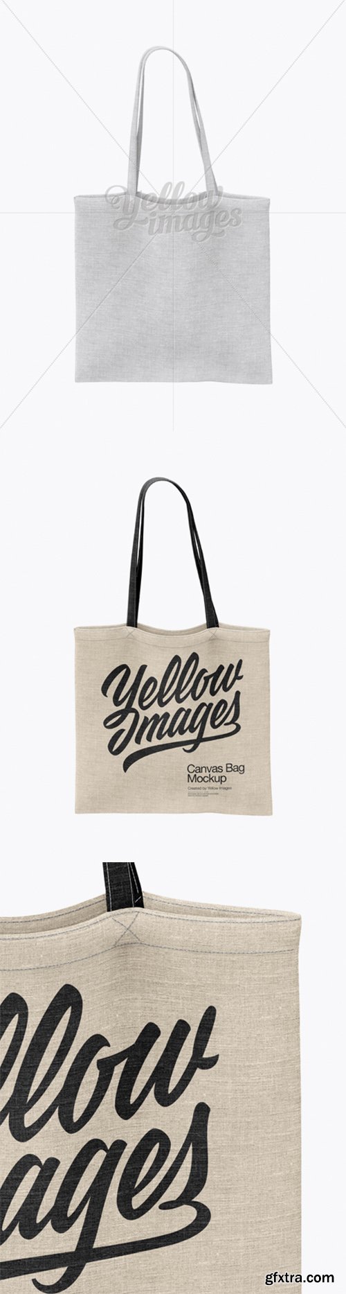 Canvas Bag Mockup - Front View 18175