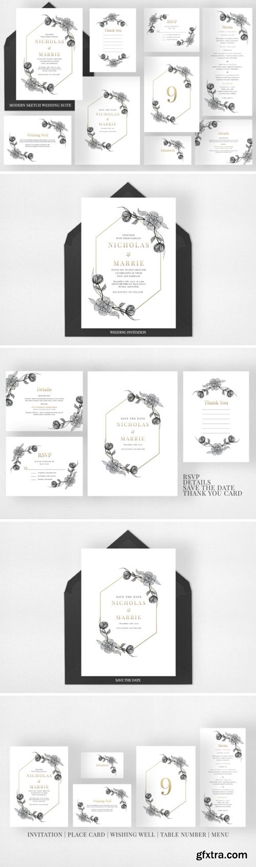 Modern Sketch Wedding Suite 2194524