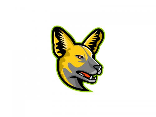 African Wild Dog Mascot - african-wild-dog-mascot