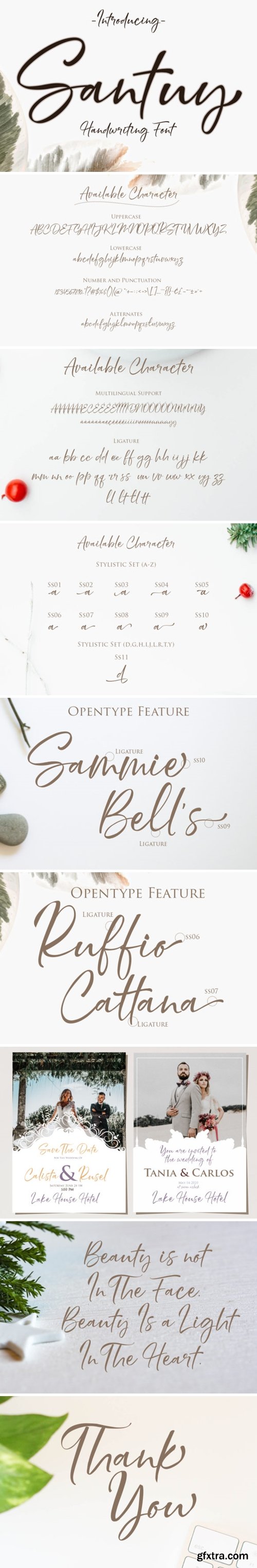 Fontbundles - Santuy Handwriting Font 404792