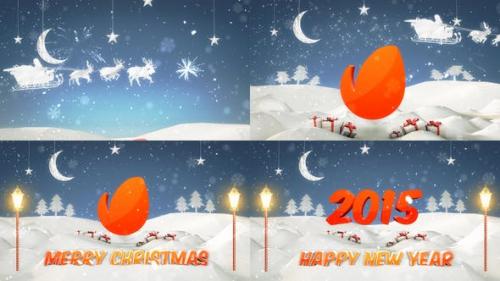 Videohive - Christmas / New Year Logo Intro