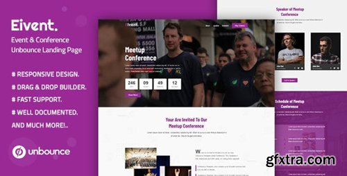 ThemeForest - Eivent v1.0 - Conference & Event Unbounce Landing Page Template - 25162931