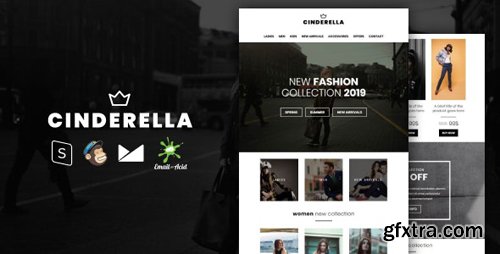 ThemeForest - Cinderella v1.0 - E-commerce Responsive Email Template with MailChimp Editor, StampReady & Online Builder - 25216894