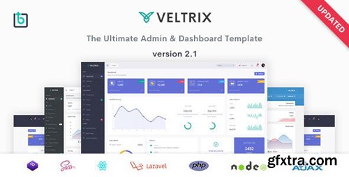 ThemeForest - Veltrix v2.1 - Admin & Dashboard Template - 23359749