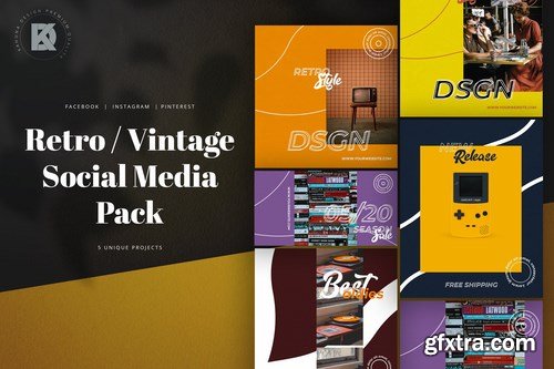 Retro Vintage Social Media Pack