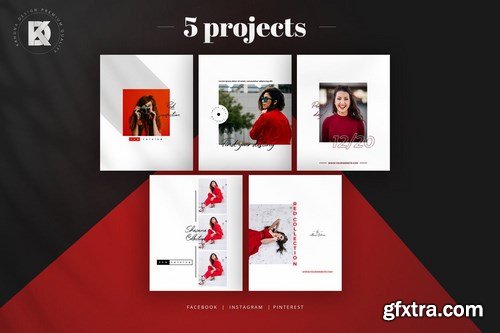 Red & White Social Media Pack