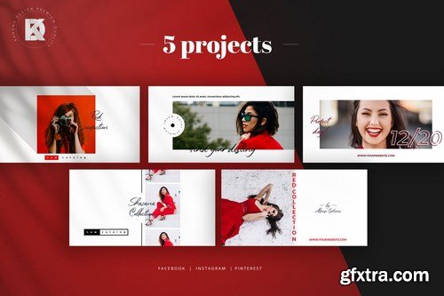 Red & White Social Media Pack