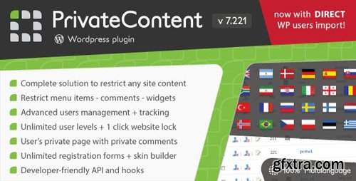 CodeCanyon - PrivateContent v7.221 - Multilevel Content Plugin - 1467885