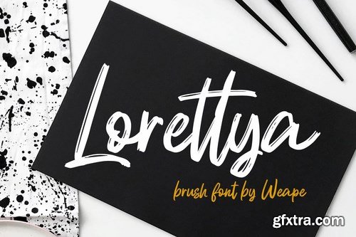 Lorettya - Brush Font