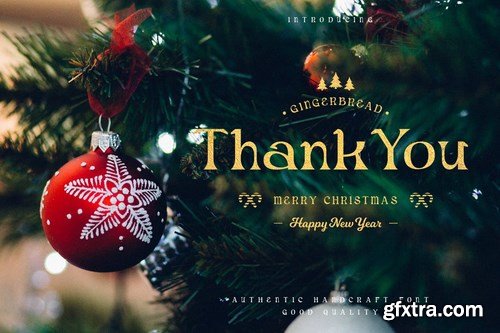 Gingerbread - Decorative Christmas Serif Font