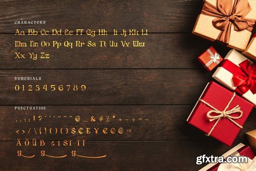 Gingerbread - Decorative Christmas Serif Font