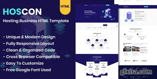 ThemeForest - Hoscon v1.0 - Hosting Business HTML Template - 24913720