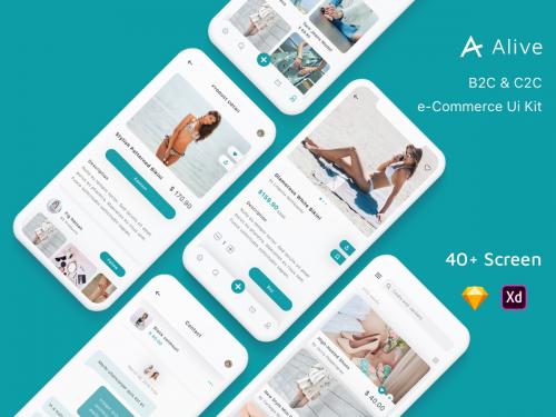 Alive - B2C & C2C eCommerce App UI Kit - alive-app-ui-kit