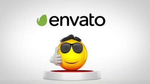 Videohive - Jumping Emoji Logo Reveal