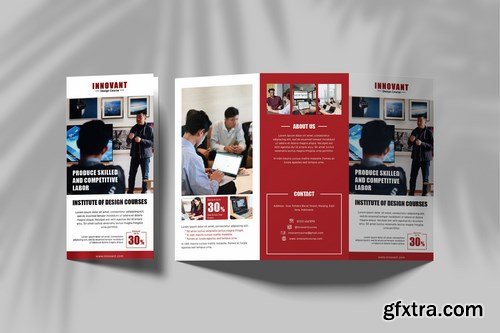 Design Course Class Trifold Brochure