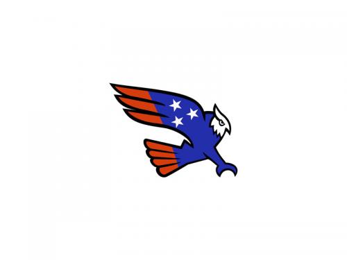 American Owl Swooping Mascot - american-owl-swooping-mascot