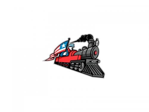 American Steam Locomotive Mascot - american-steam-locomotive-mascot