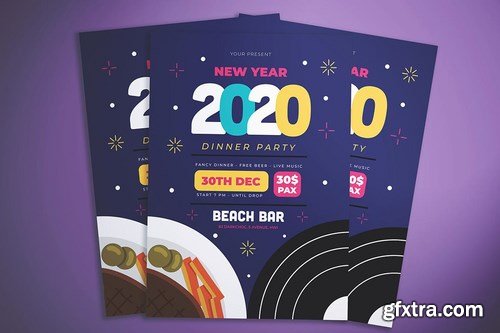 New Year Dinner Flyer